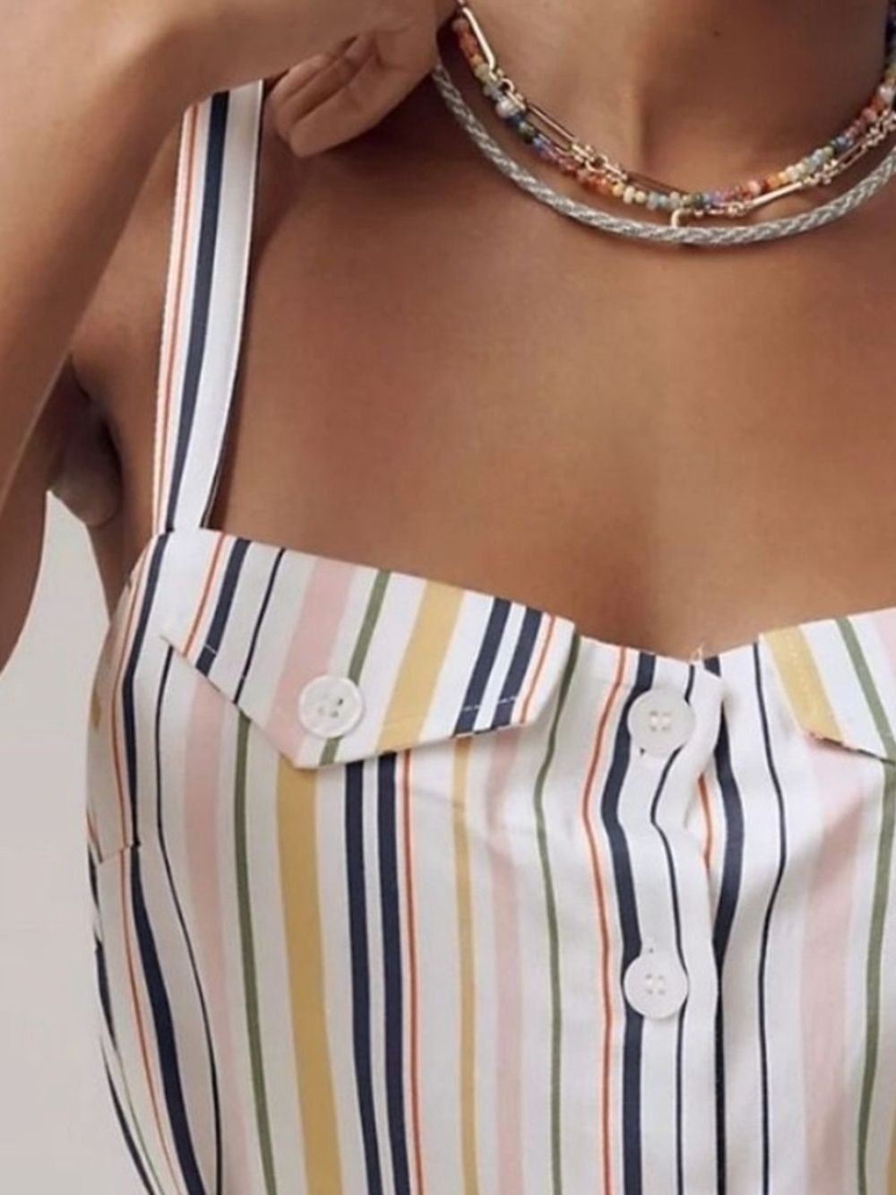 ✨3 for $50✨ Anthropologie / Maeve Easy Sleeveless Shirting Jumpsuit / Romper, M